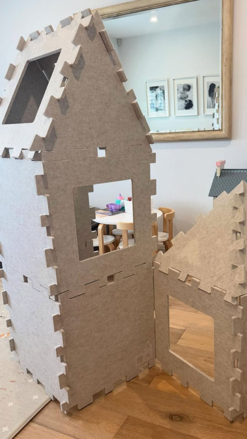 Fort packed flat for storage