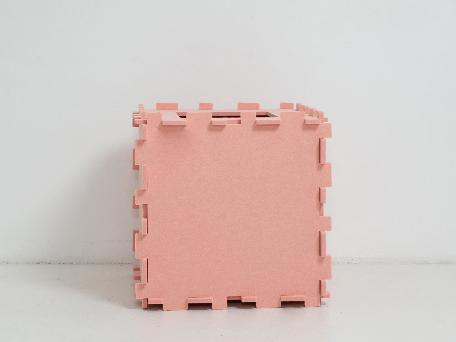 Modular Fort Toy made into Pink Cube from Eco Felt