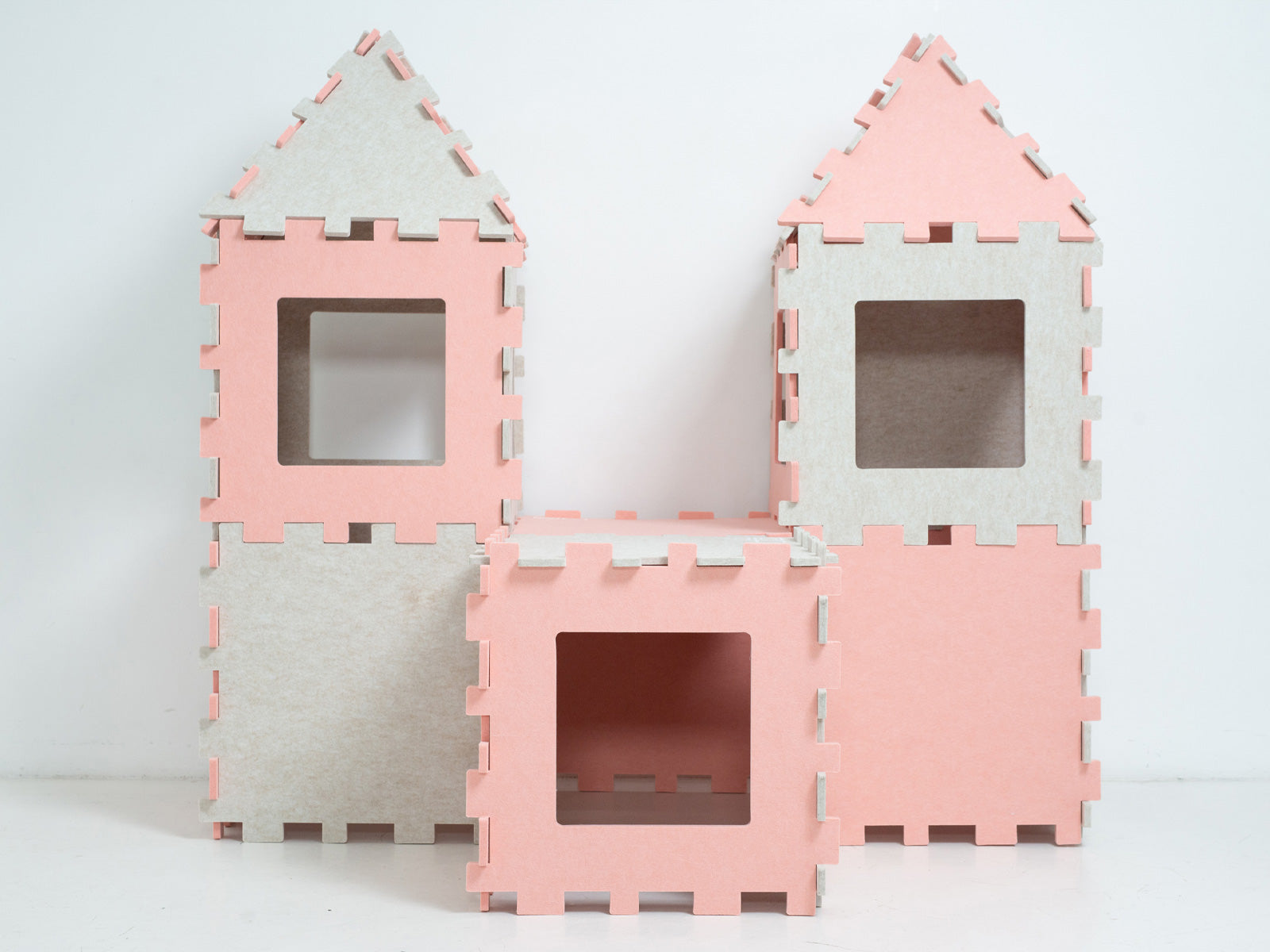 Fuzzy Forts Kids Castle Build Kids indoor fort toy Big builds packs away small