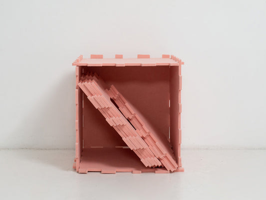 Our Flamingo Fuzzy Fort shows off stylish self storage making it perfect for smaller living conditions